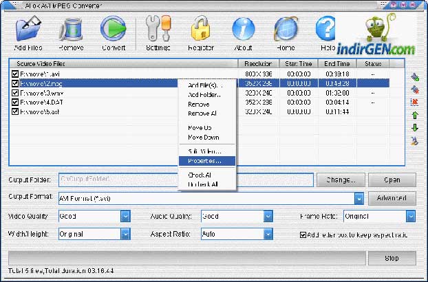 Allok AVI MPEG Converter